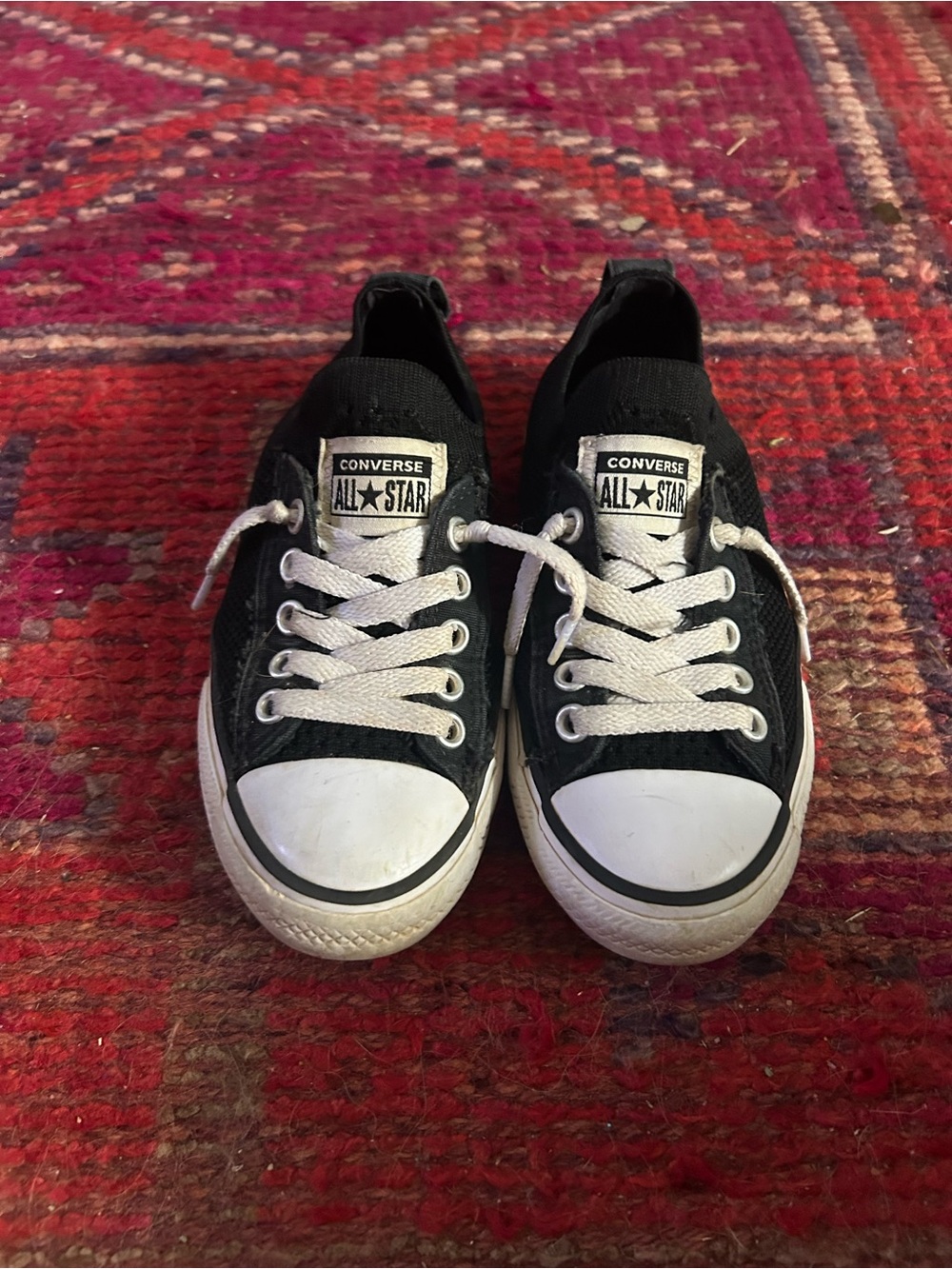 Converse Black & White Kids Low Top Sneakers